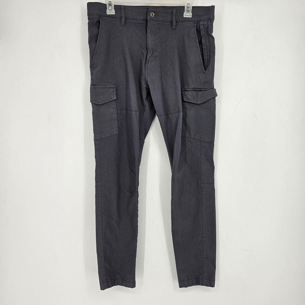 Projek Raw Pants Mens 34 Gray Charcoal 5 Pocket Classic Stretch Utility Tactical